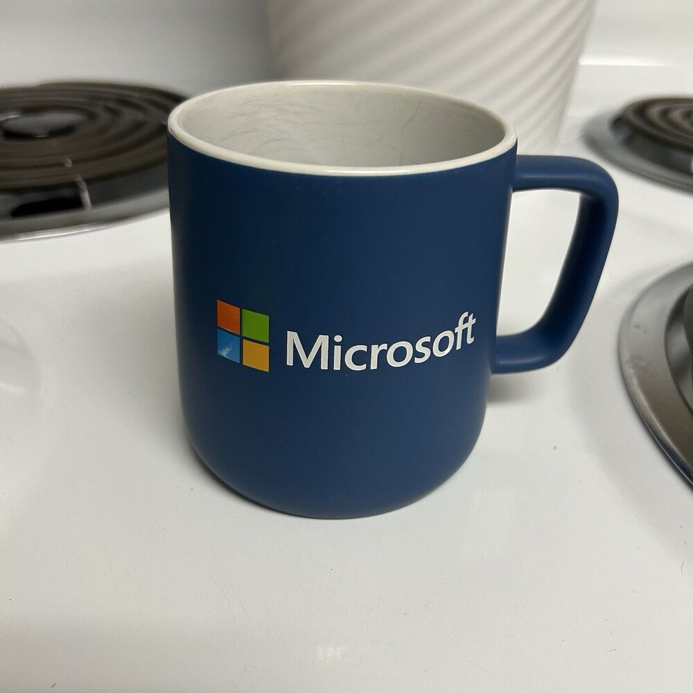 Modern Blue MSFT Microsoft Logo Coffee Tea Mug